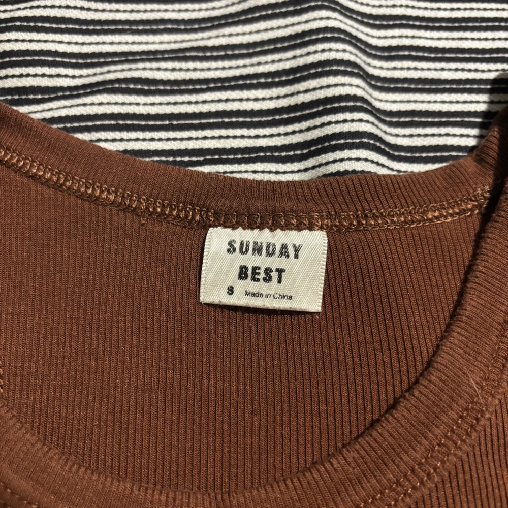 💌DONATED💌 Aritzia Sunday Best Honor Tank | Brown | Size S - Picture 3 of 6